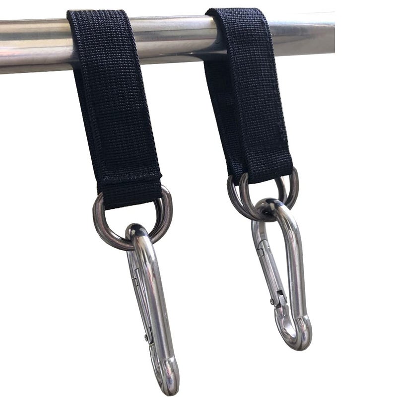 AIVOOF Swing Straps, 2 PCS 24cm / 9.45inches Heavy Duty Hanging Straps Holds 440 lbs with Carabiner Perfect for Tree Swing Seat, Hammock, Plank - Image 1